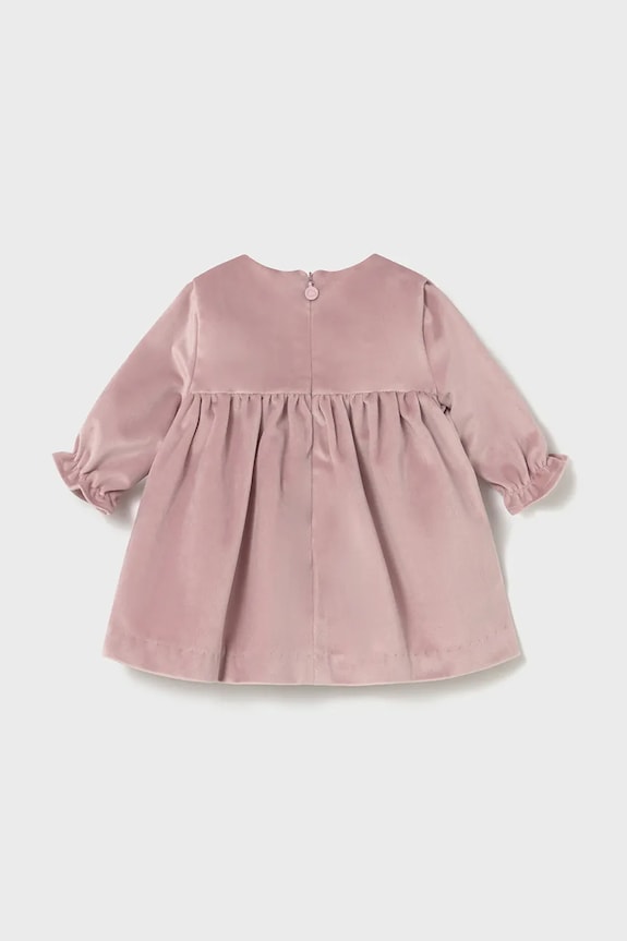 Mayoral Newborn rochie de catifea pentru bebeluși 2819.2K.Newborn.9BYA roz AW25