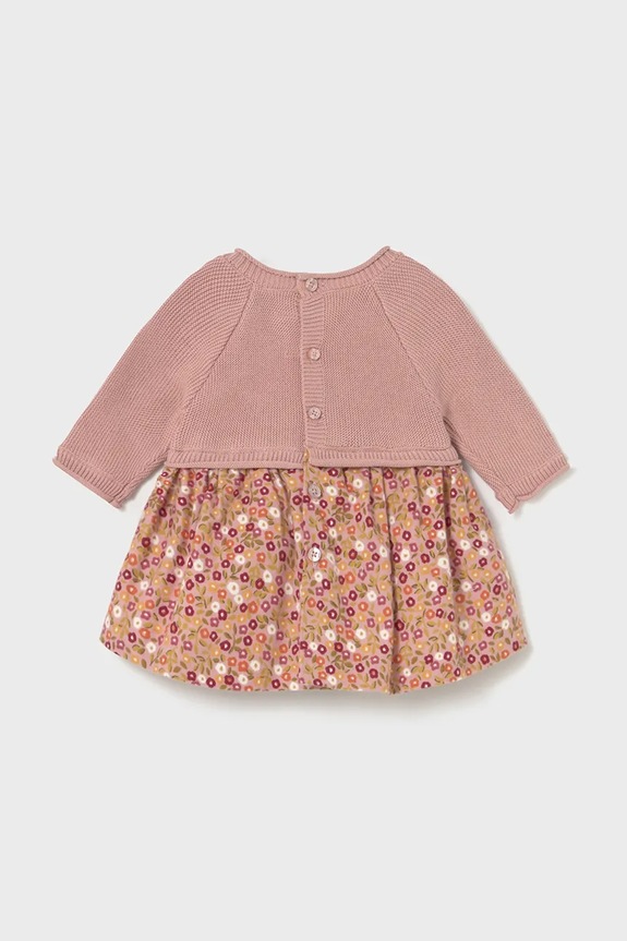 Mayoral Newborn rochie din bumbac pentru bebeluși 2821.2M.Newborn.9BYA roz AW25