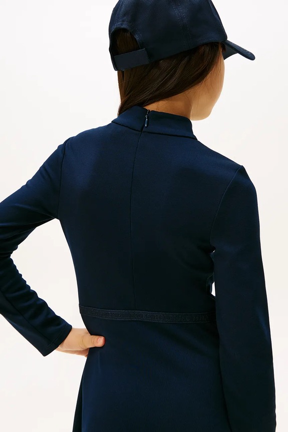 Παιδικό φόρεμα Tommy Hilfiger σκούρο μπλε KG0KG08790.128.176.9BYA