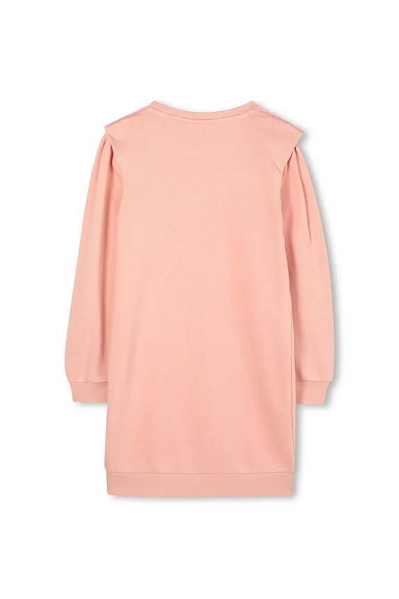 Djevojčice Dječja haljina s pamukom BOSS J52409.156.162 narančasta