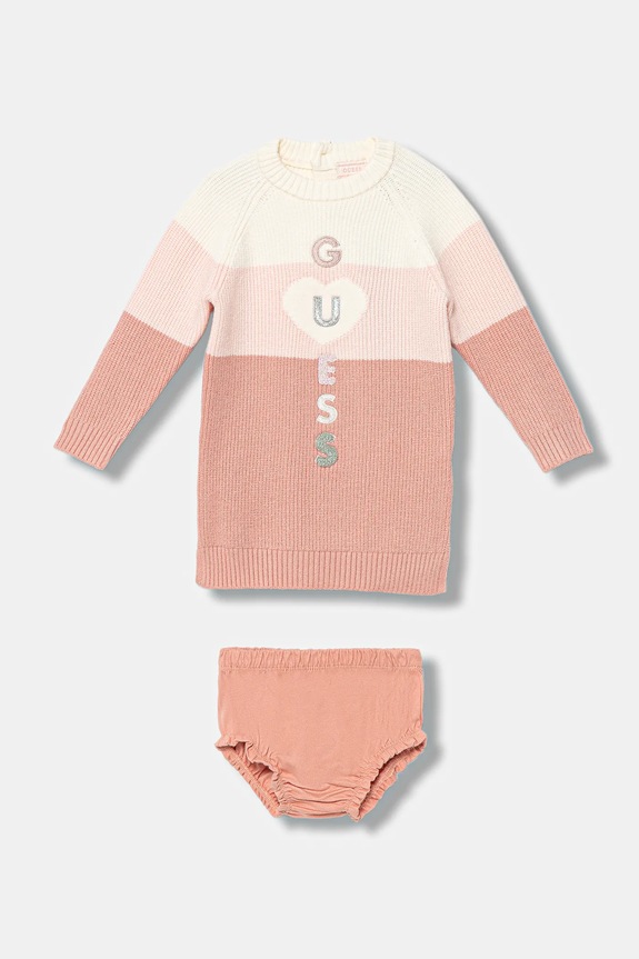 Guess vestito neonato applique rosa A5BK07.Z3FU0.9BYA