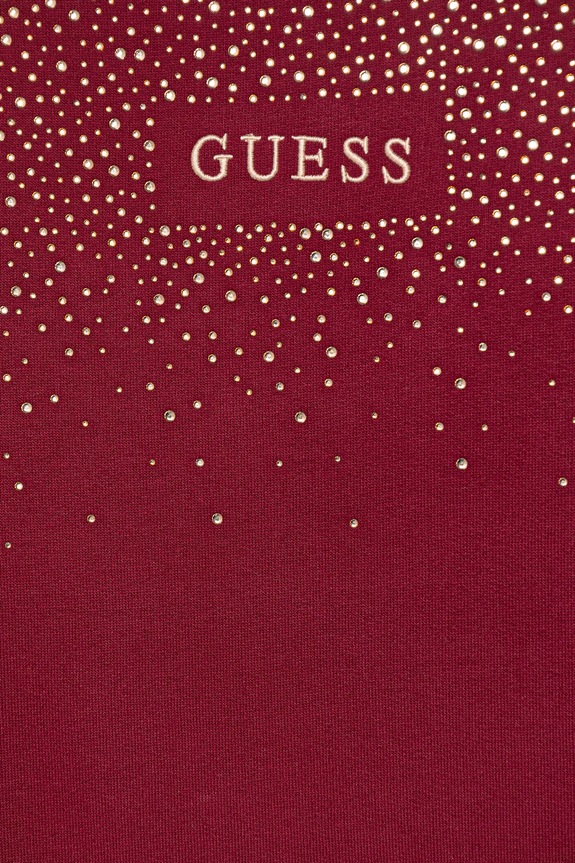 DÍVKA Dětské bavlněné šaty Guess J5BK07.KAV34.9BYA burgundské