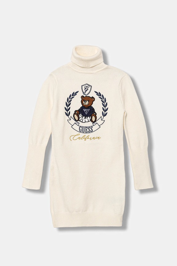 Παιδικό φόρεμα Guess απλικέ μπεζ J5BK21.Z3GS0.9BYA