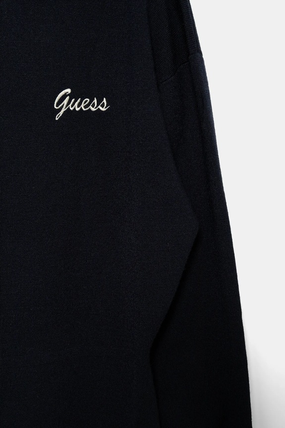 Dievča Detské šaty s prímesou vlny Guess J5BK32.Z1152.9BYA tmavomodrá