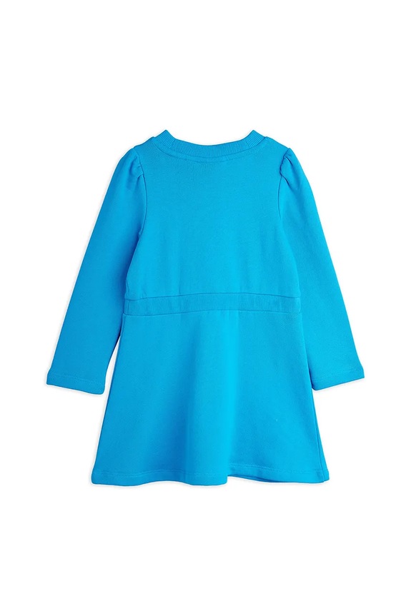Fete Mini Rodini rochie din bumbac pentru copii Dog 11000314 albastru
