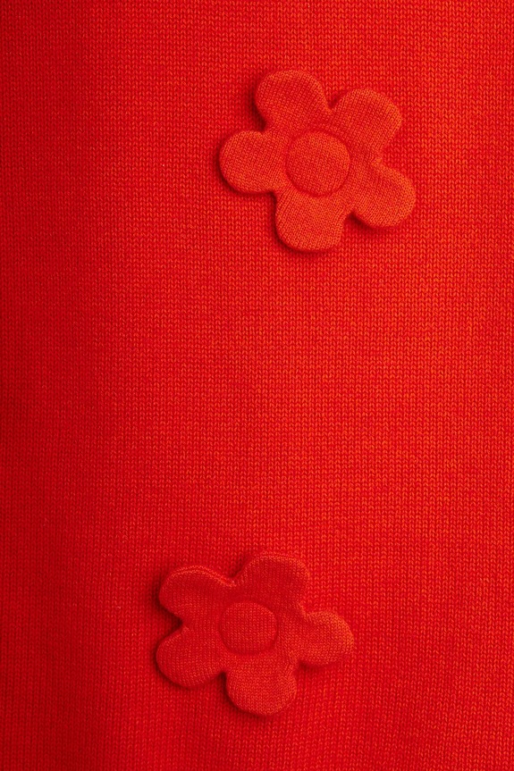 Mini Rodini gyerek gyapjúkeverék ruha piros 25750104