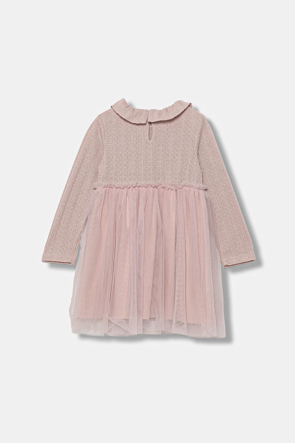 Dievčenské šaty United Colors of Benetton 4JACGV02J.P.seasonal ružová AW25