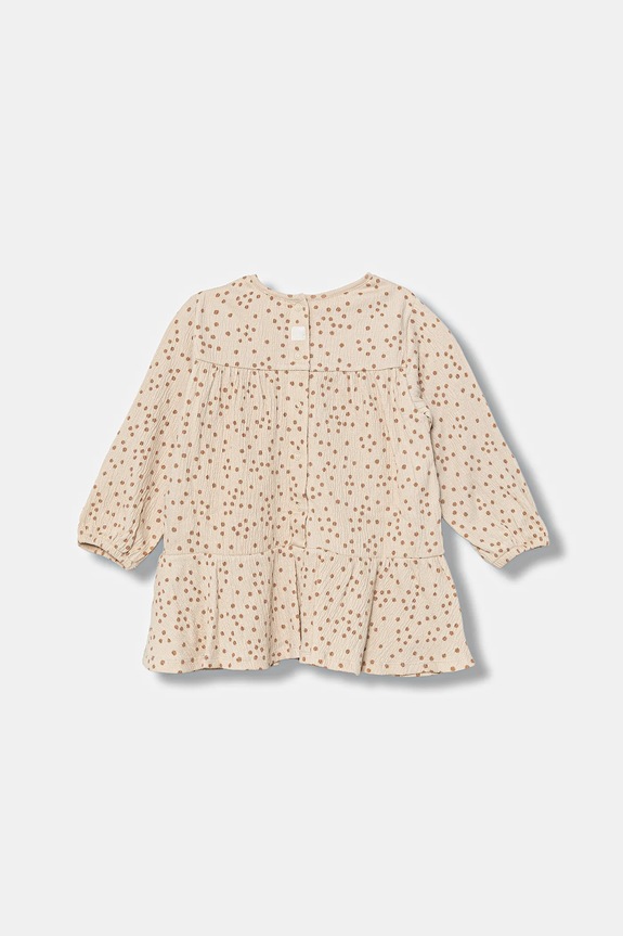Φόρεμα μωρού United Colors of Benetton 35CUAV00M.W.seasonal μπεζ AW25