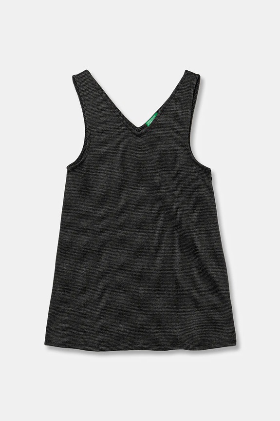 Dievčenské šaty United Colors of Benetton s elastanom sivá 47W3CV03N.G.seasonal
