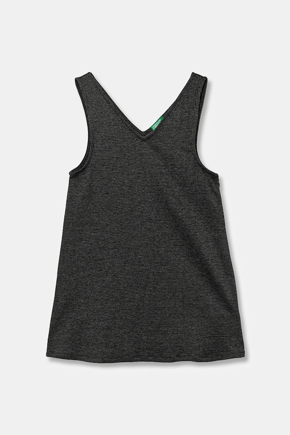Dievčenské šaty United Colors of Benetton s elastanom sivá 47W3CV03N.G.seasonal