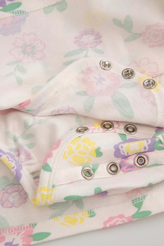 Obleka z bombažem za dojenčke Coccodrillo bež ZC5129601HGN