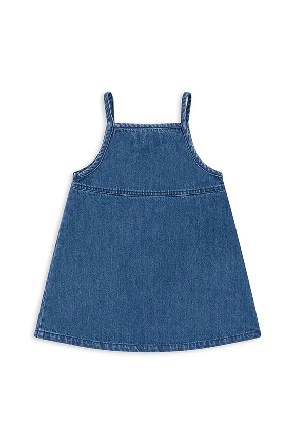 Djevojčice Dječja pamučna haljina Konges Sløjd MAGOT STRAP DRESS GOTS KS104475.9BYA mornarsko plava