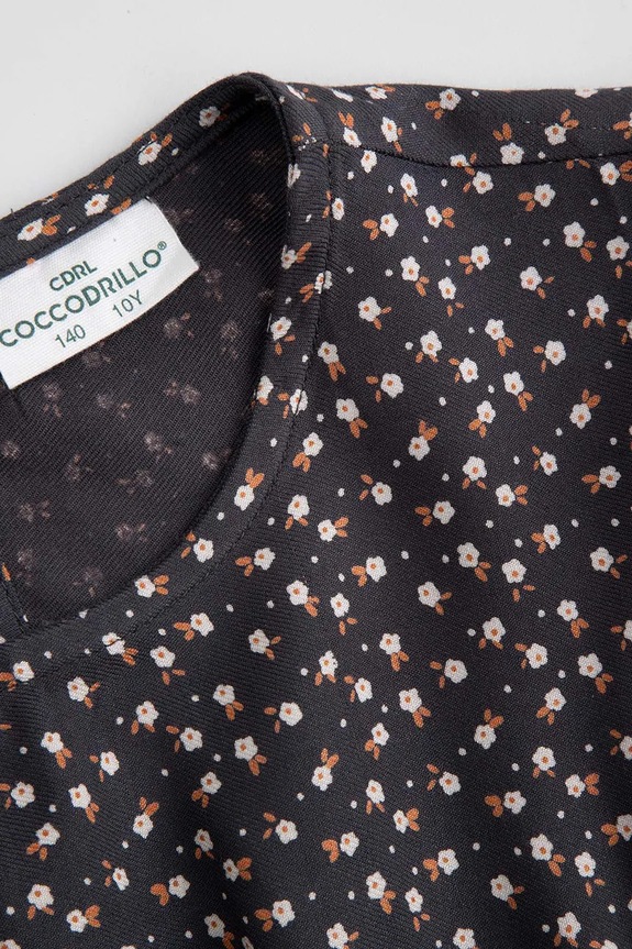 Κοριτσίστικα Παιδικό φόρεμα με βισκόζη Coccodrillo ZC5128103WGJ γκρί