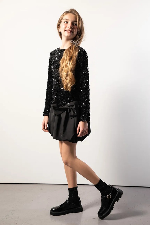 Dječja haljina s dodatkom vune Coccodrillo ZC5129101EPG