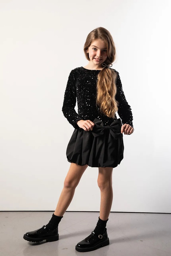 Dječja haljina s dodatkom vune Coccodrillo ZC5129101EPG