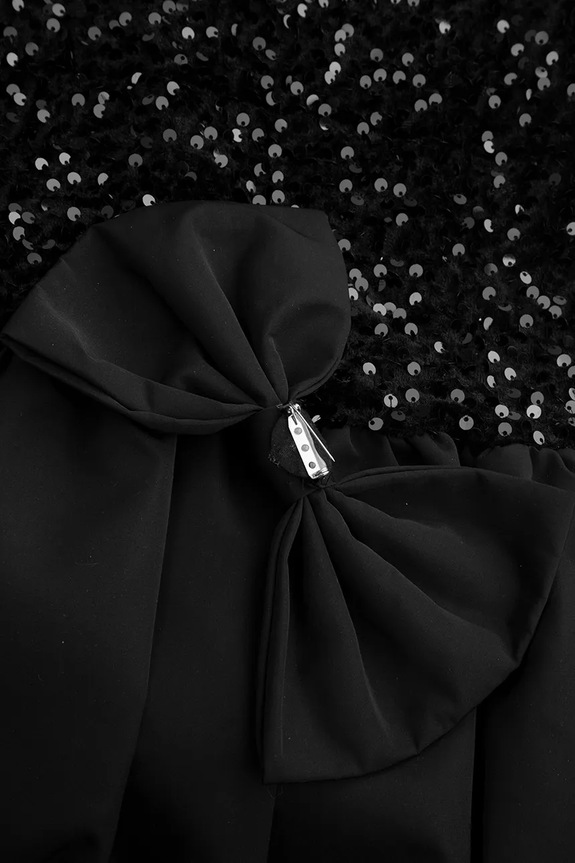 Dječja haljina s dodatkom vune Coccodrillo ZC5129101EPG crna