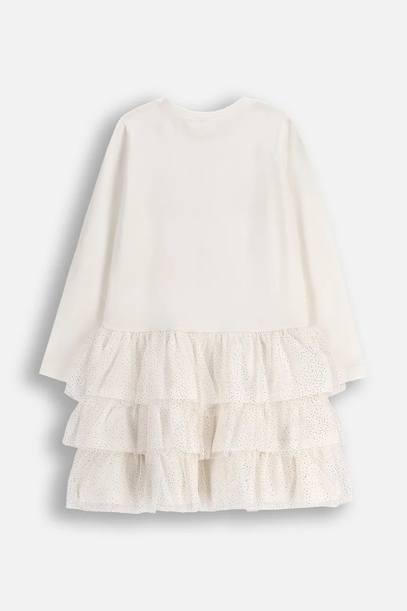 Dětské šaty s bavlnou Coccodrillo ZC5129101MER béžová AW25