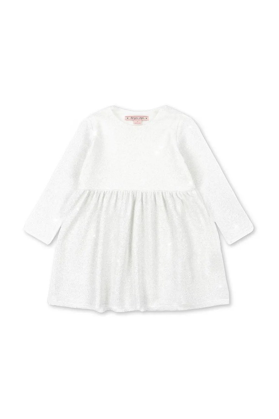 Dievčenské šaty Konges Sløjd LOLA DRESS GRS KS104339.9BYA biela AW25