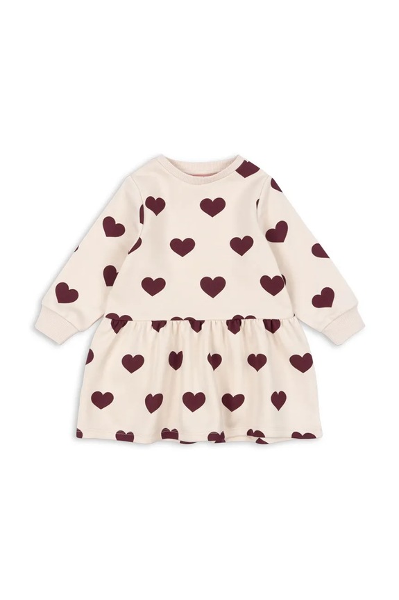 Konges Sløjd rochie fete LOU SWEAT DRESS OCS mini bej KS104344.9BYA