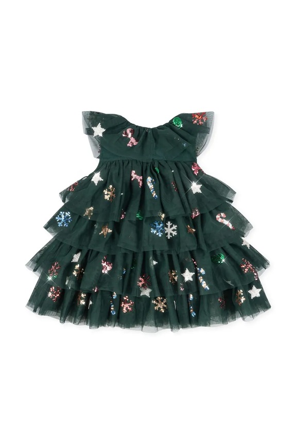 Девочка Детское платье Konges Sløjd YVONNE CHRISTMAS DRESS KS104469.9BYA зелёный