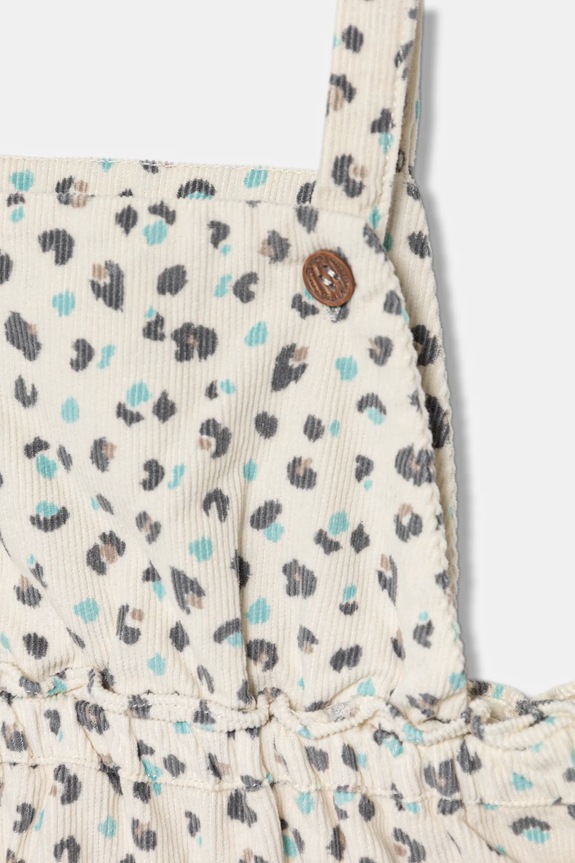 Fete United Colors of Benetton rochie din bumbac pentru copii 4JBTGT00O.P.Seasonal bej