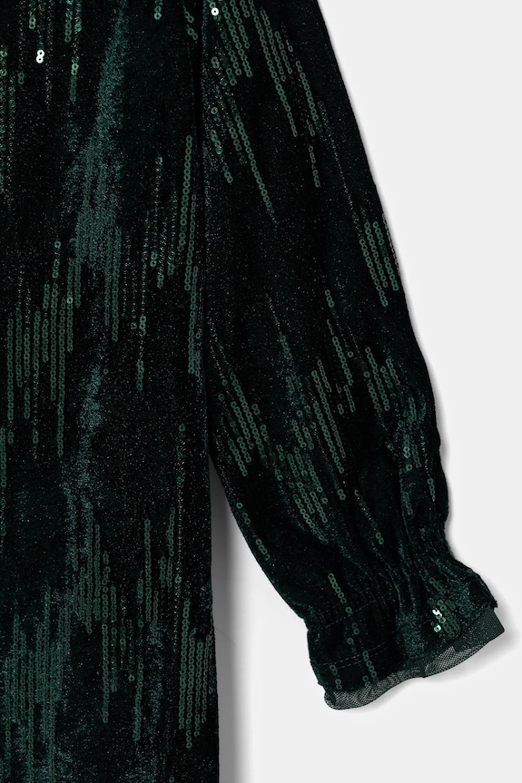 Dievča Dievčenské šaty United Colors of Benetton 4OZGCV03P.G.Seasonal zelená