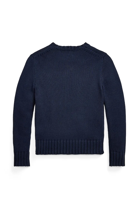 Băieți Polo Ralph Lauren pulover de bumbac pentru copii 323668285001 bleumarin