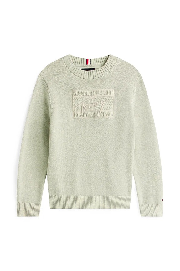 Sveter Tommy Hilfiger KB0KB09810.9BYA tyrkysová AW25