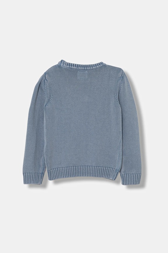 Detský bavlnený sveter Guess N5YR05.Z3OK1.9BYA modrá AW25