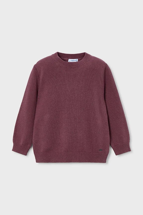 Dječji pamučni pulover Mayoral 311.5E.Mini.9BYA bordo AW25