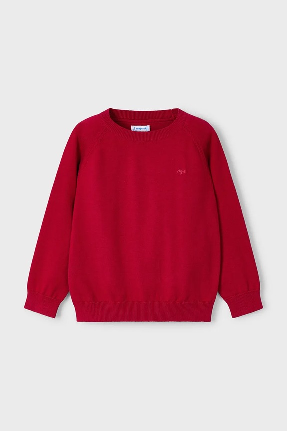 Mayoral maglione per bambini con misto lana 323.5A.Mini.9BYA rosso AW25