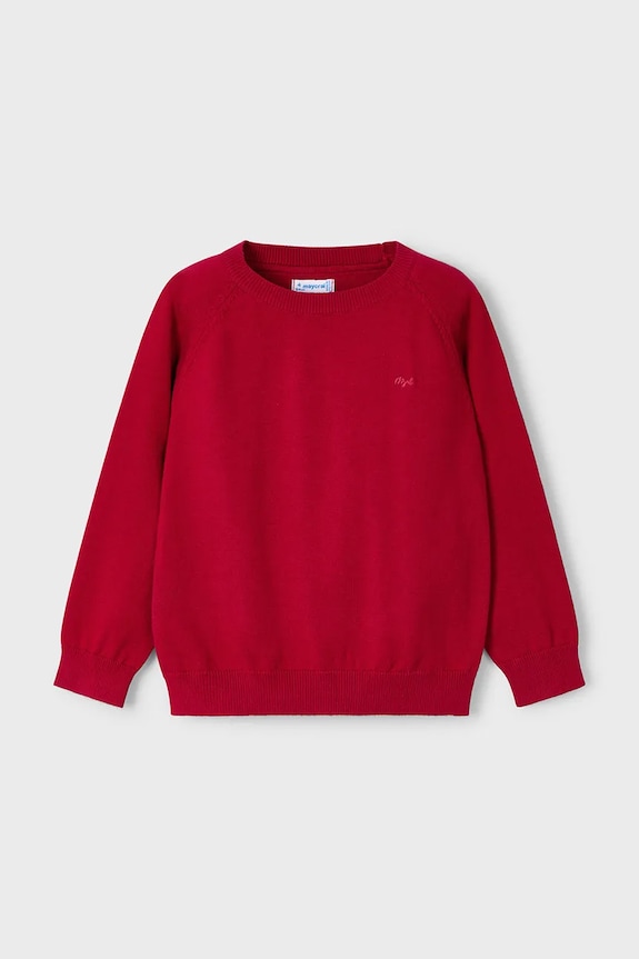 Mayoral maglione per bambini con misto lana 323.5A.Mini.9BYA rosso AW25