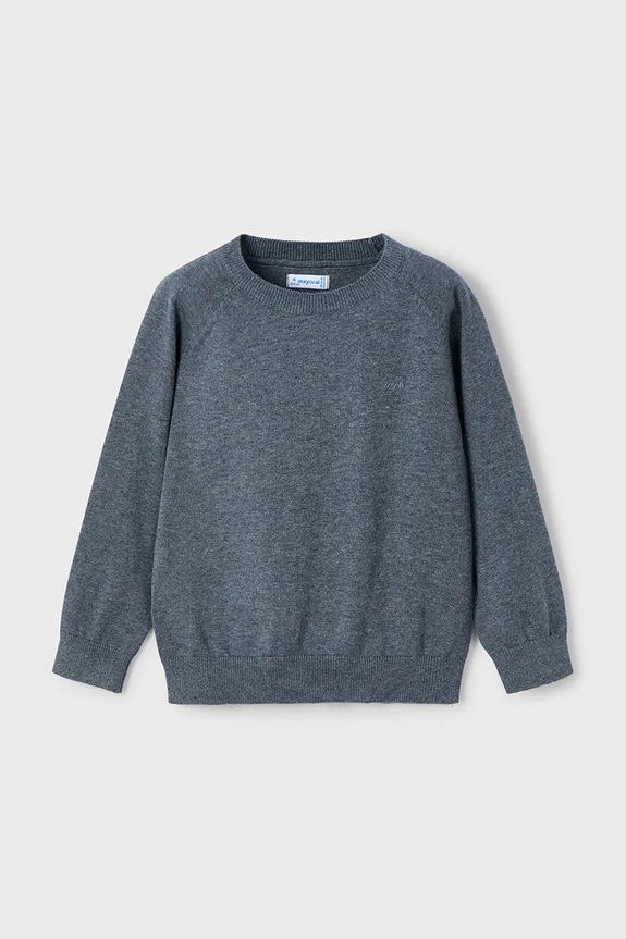 Mayoral sweter bawełniany dziecięcy 323.5A.Mini.9BYA niebieski AW25
