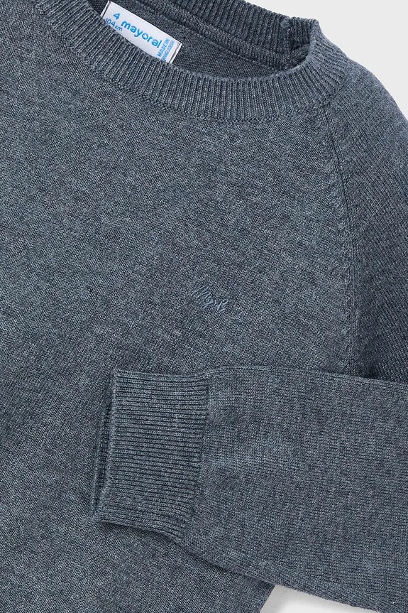 Mayoral sweter bawełniany dziecięcy niebieski 323.5A.Mini.9BYA