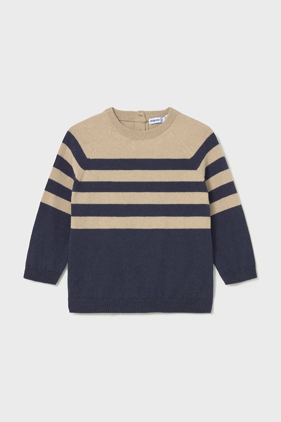 Mayoral sweter z domieszką wełny dziecięcy z domieszką wełny granatowy 2342.3C.Baby.9BYA