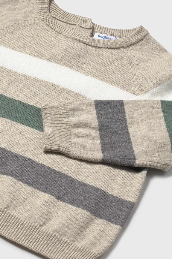 Αγορίστικα Παιδικό πουλόβερ από μείγμα μαλλιού Mayoral 2342.3C.Baby.9BYA καφέ