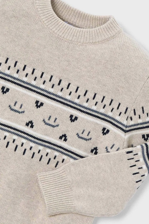 Αγορίστικα Παιδικό πουλόβερ Mayoral 4377.5F.Mini.9BYA μπεζ