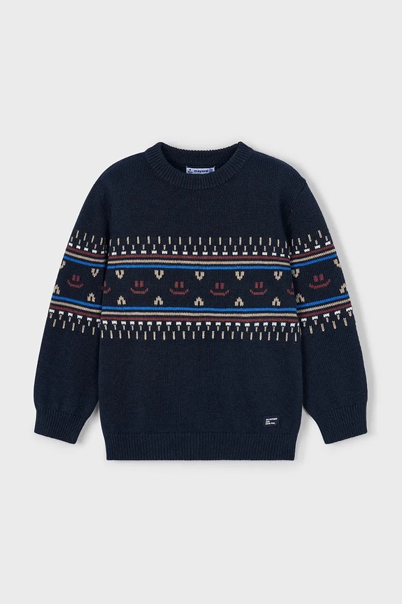 Mayoral sweter dziecięcy 4377.5F.Mini.9BYA granatowy AW25