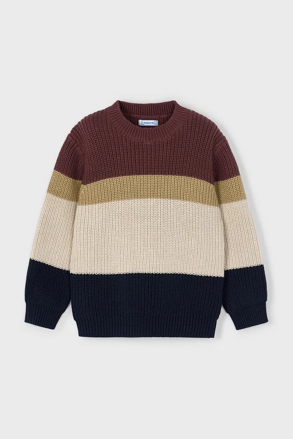 Mayoral sweter dziecięcy 4379.5G.Mini.9BYA bordowy AW25