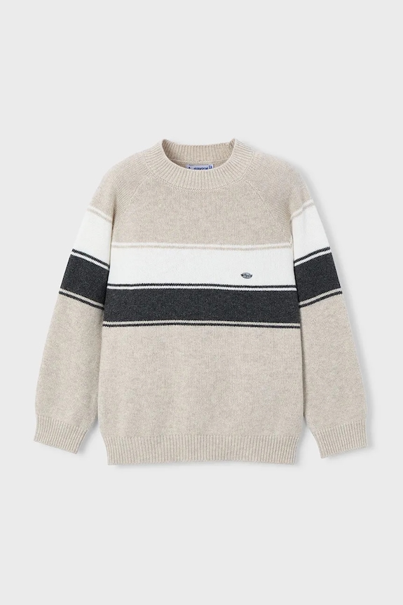 Mayoral sweter dziecięcy 4380.5H.Mini.9BYA beżowy AW25