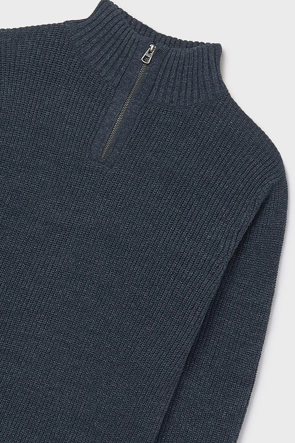 Παιδικό βαμβακερό πουλόβερ Mayoral μπλε 7304.7E.Junior.9BYA