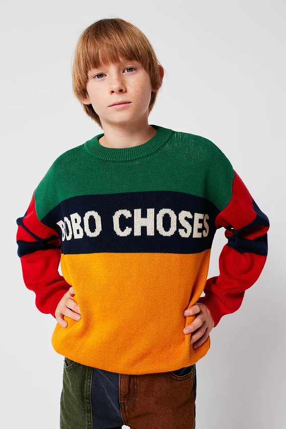 Detský bavlnený sveter Bobo Choses 225AC109