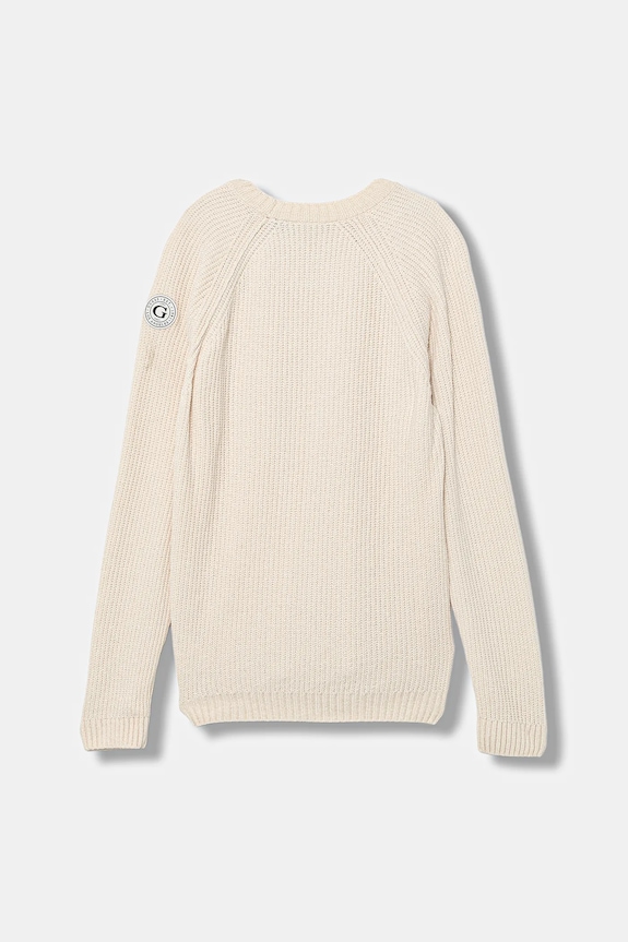 Guess sweter dziecięcy L5BR00.Z39O0.9BYA beżowy AW25