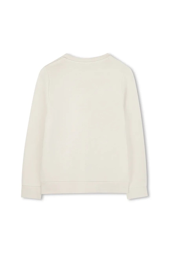 Detská mikina BOSS J52348.162.174 béžová AW25