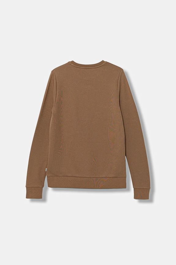 Παιδική μπλούζα BOSS J52348.162.174 καφέ AW25