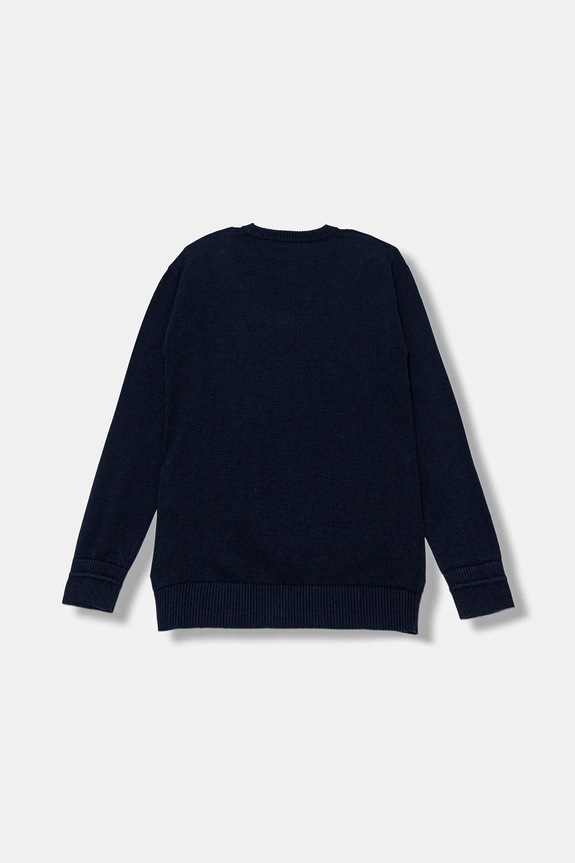 Detský bavlnený sveter United Colors of Benetton 120YC108S.G.seasonal tmavomodrá AW25