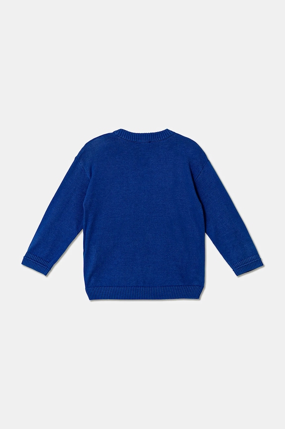 Detský bavlnený sveter United Colors of Benetton 120YG100X.P.seasonal modrá AW25