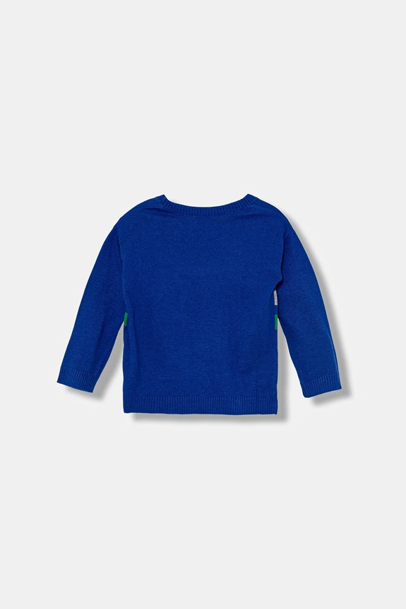 United Colors of Benetton pulover pentru copii din amestec de lână 1041H102X.P.seasonal albastru AW25