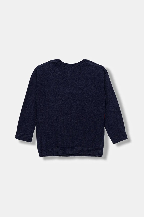Detský sveter s prímesou vlny United Colors of Benetton 1041H102X.P.seasonal tmavomodrá AW25