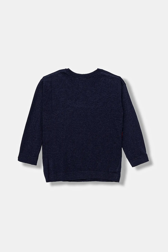 Detský sveter s prímesou vlny United Colors of Benetton 1041H102X.P.seasonal tmavomodrá AW25